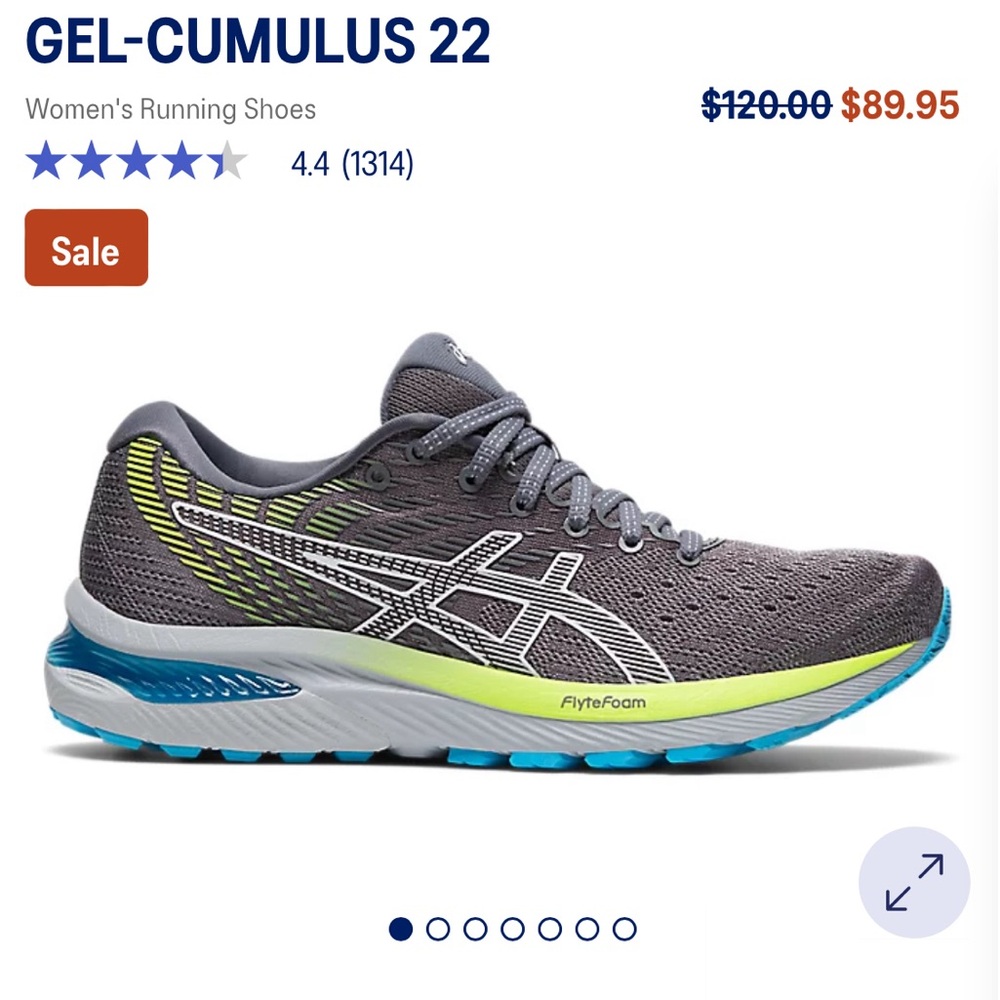 ASICS Women’s Tennis Shoes Gel-Cumulus 22 (Size 9) - Picture 10 of 10
